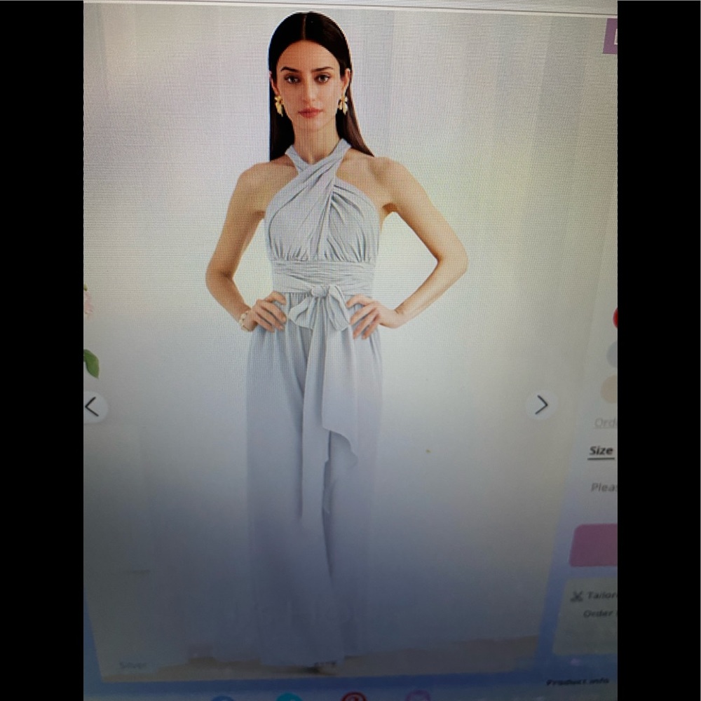 JJ’s House bridesmaid jumpsuit/pantsuit